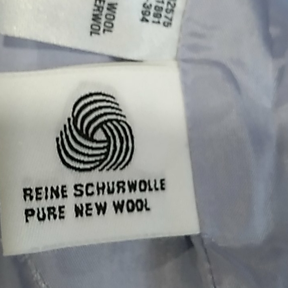 Vtg ESCADA Y2k Office Siren blue Wool blazer Jacket size 8 - Picture 12 of 15